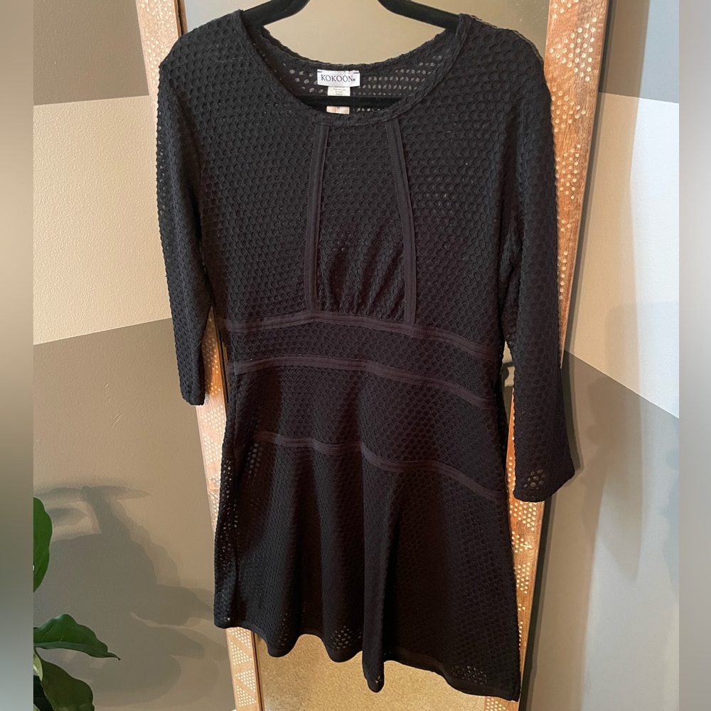 Elegant Black Long Sleeve Dress